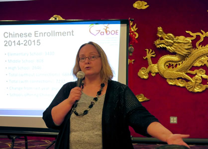 Michaela presented
